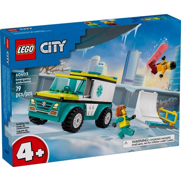 LEGO® City Emergency Ambulance and Snowboarder 60403 - Picture 2 of 5